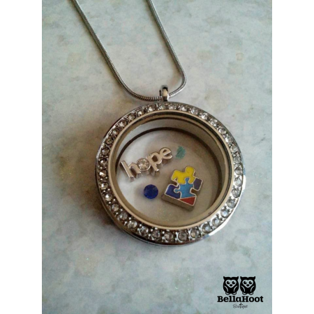 FLOATING LOCKET - Autism Puzzle